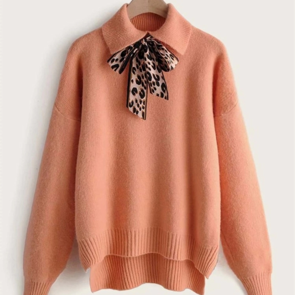 High low cute sweater